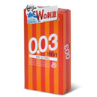 Bao cao su siêu mỏng Jex INVI 003 Hot & Cool